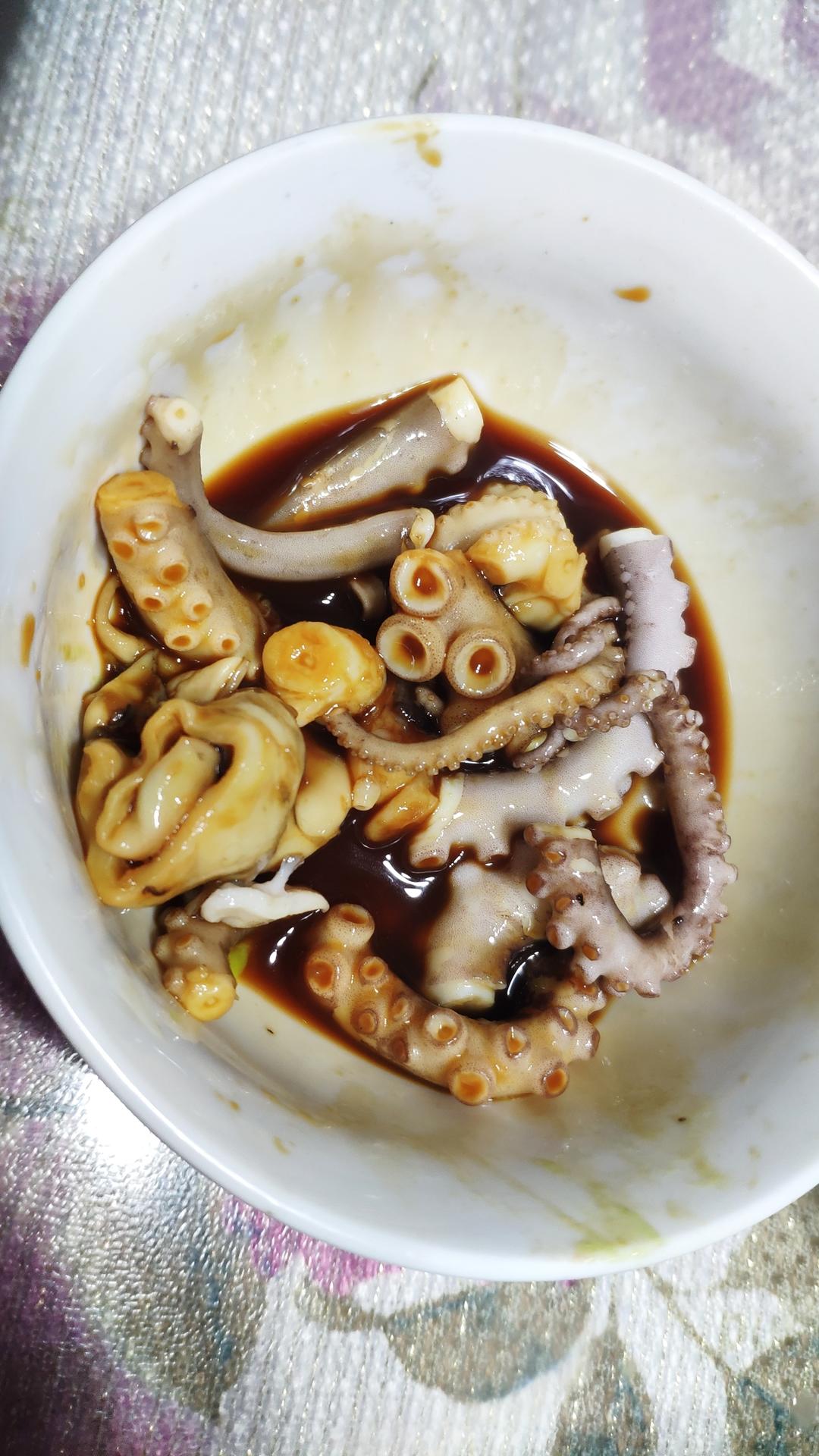 芥末八爪鱼的做法