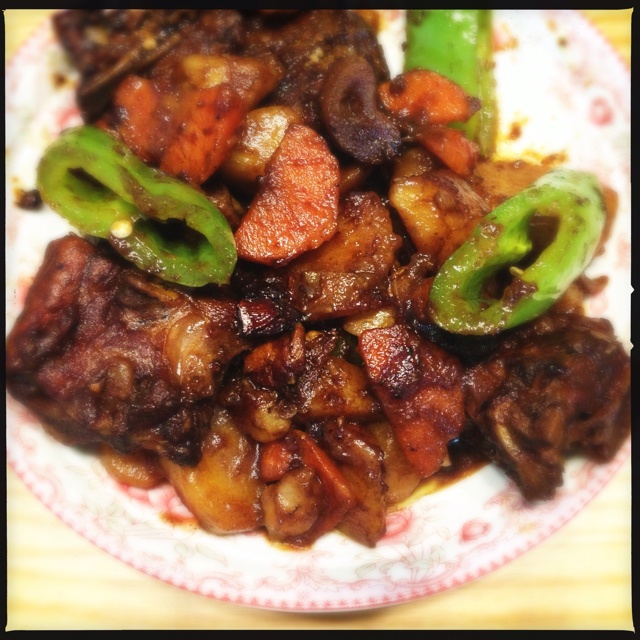 土豆炖排骨