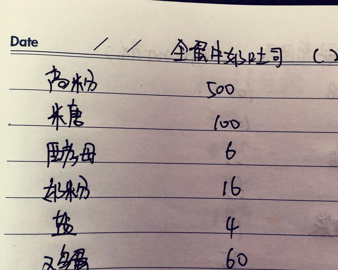 纯奶手撕吐司的做法 步骤1