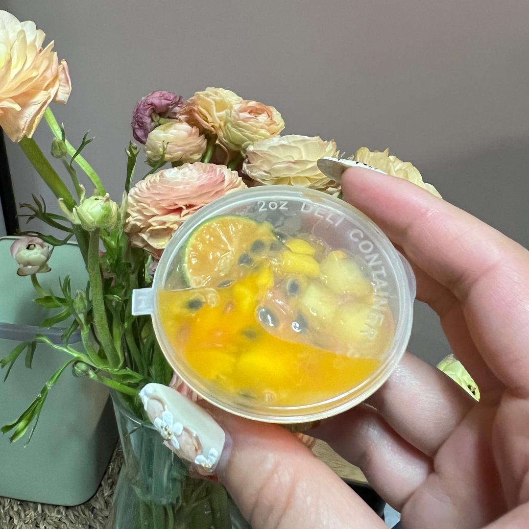 柠檬百香水果茶