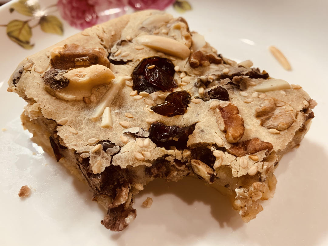 简单快手好吃坚果烤年糕（健康无添加）