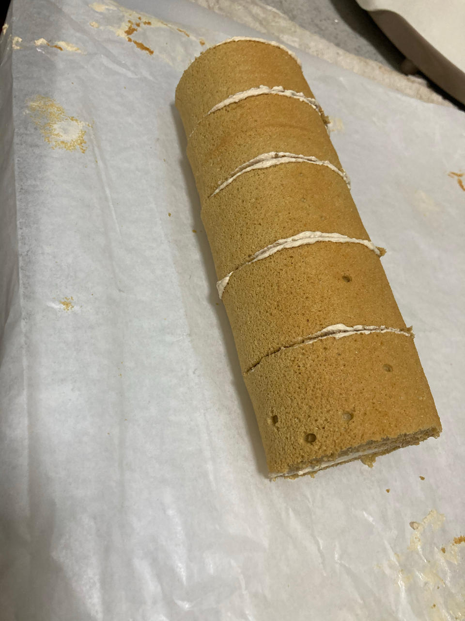 香浓咖啡奶油蛋糕卷，完美毛巾面