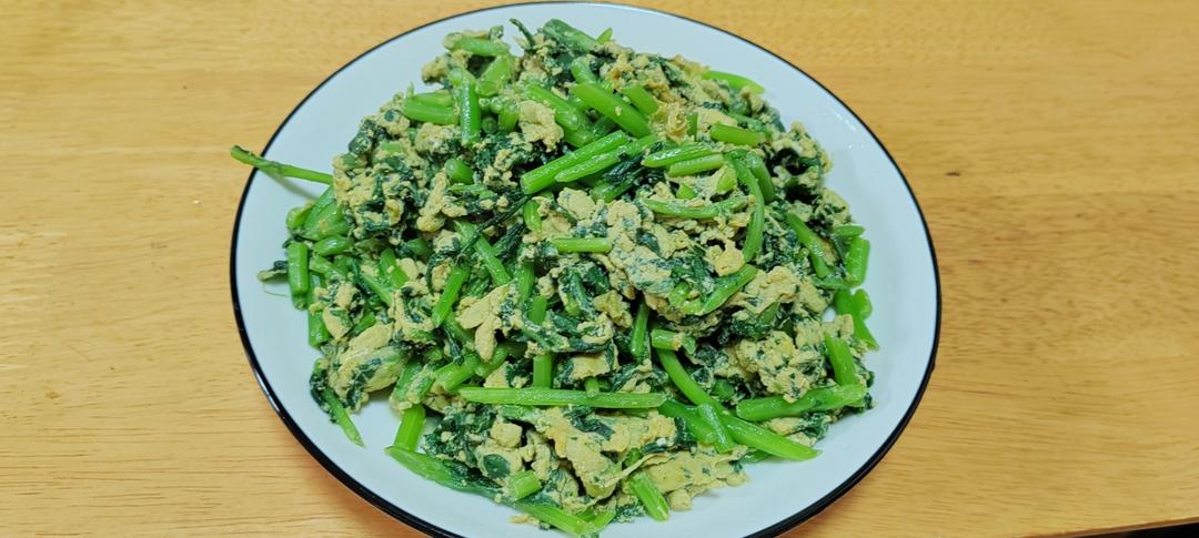 中高考营养配餐-茼蒿炒鸡蛋