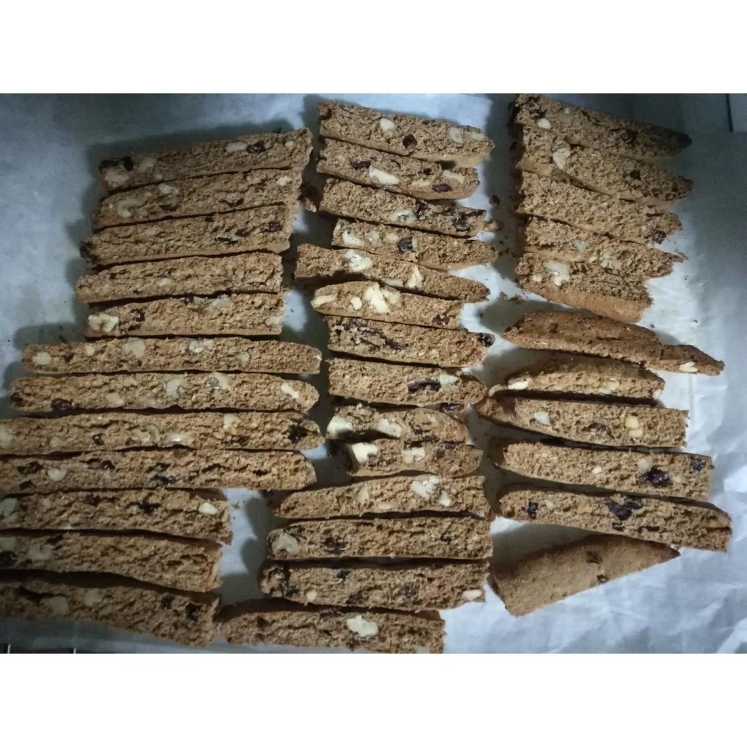 【健康零食】燕麦坚果意式脆饼