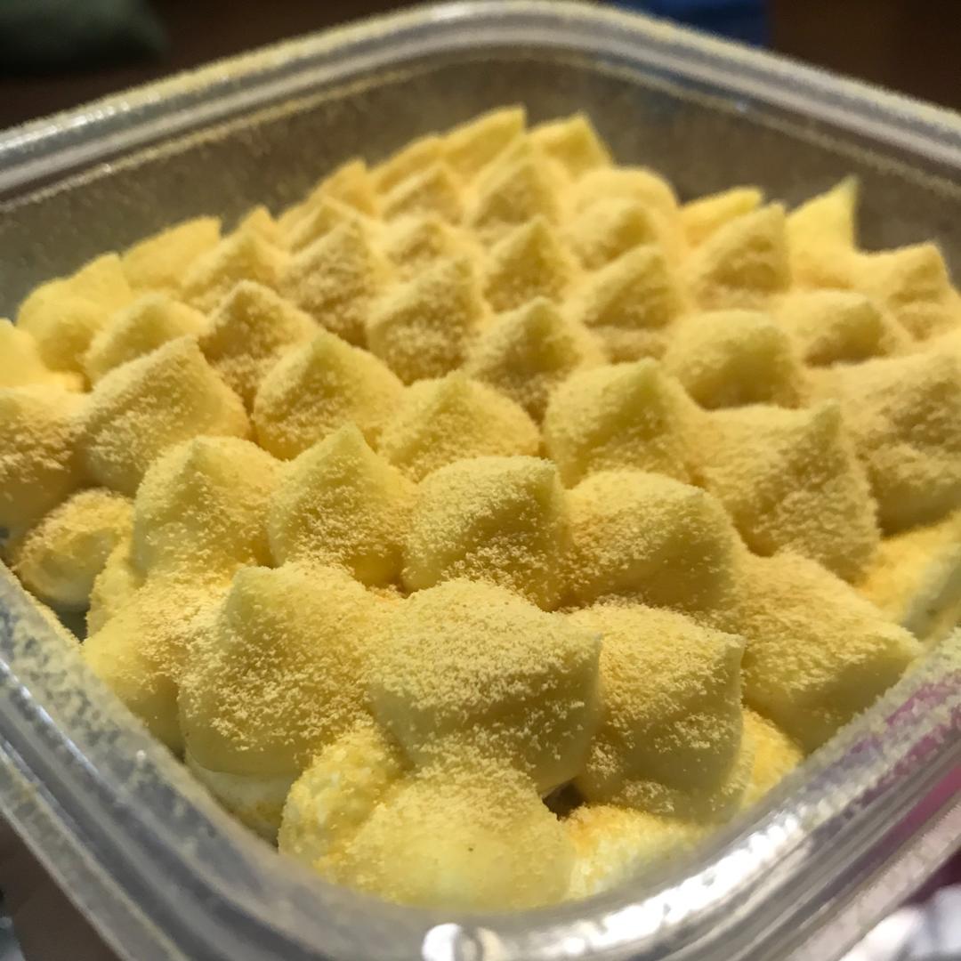 吃货会做菜做的适合健身人士的甜品低脂豆乳盒子