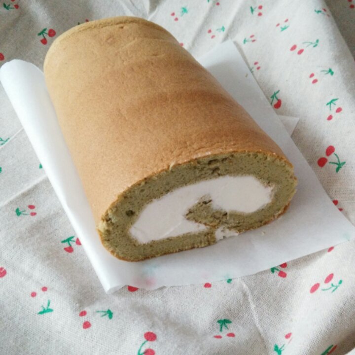 毛巾抹茶蜜豆卷