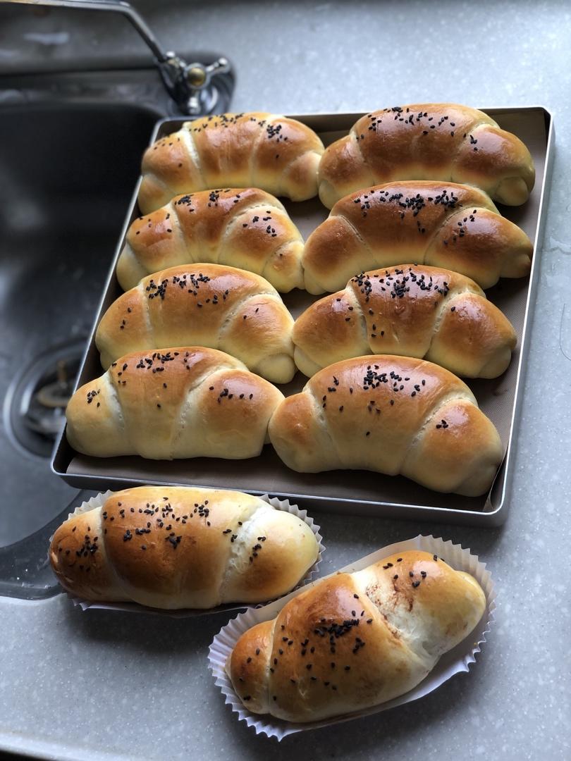 隔夜也柔软的牛角包🥐