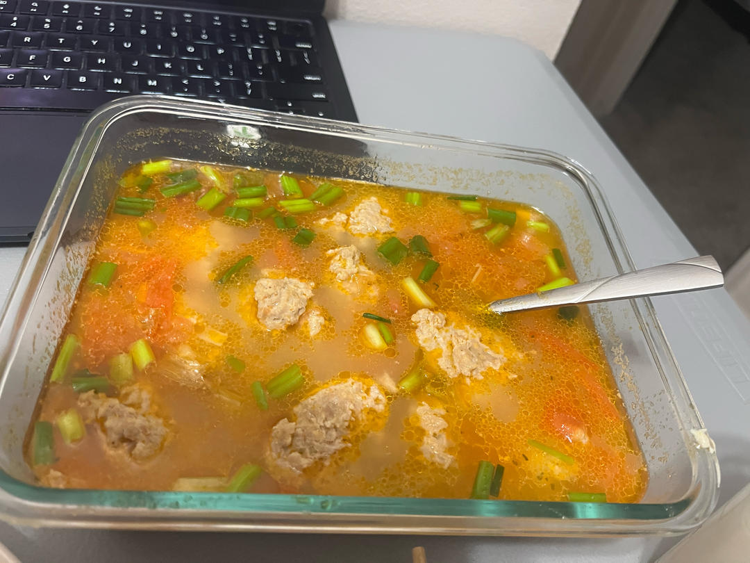 巨好喝的番茄圆子汤