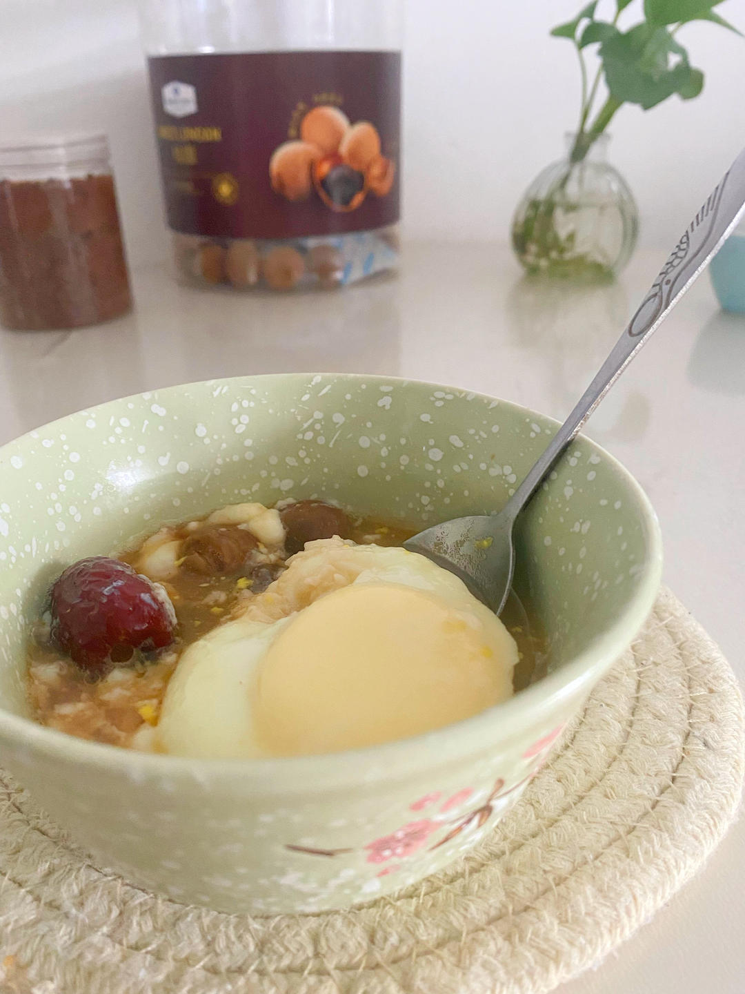 古法桂圆米酒蒸蛋