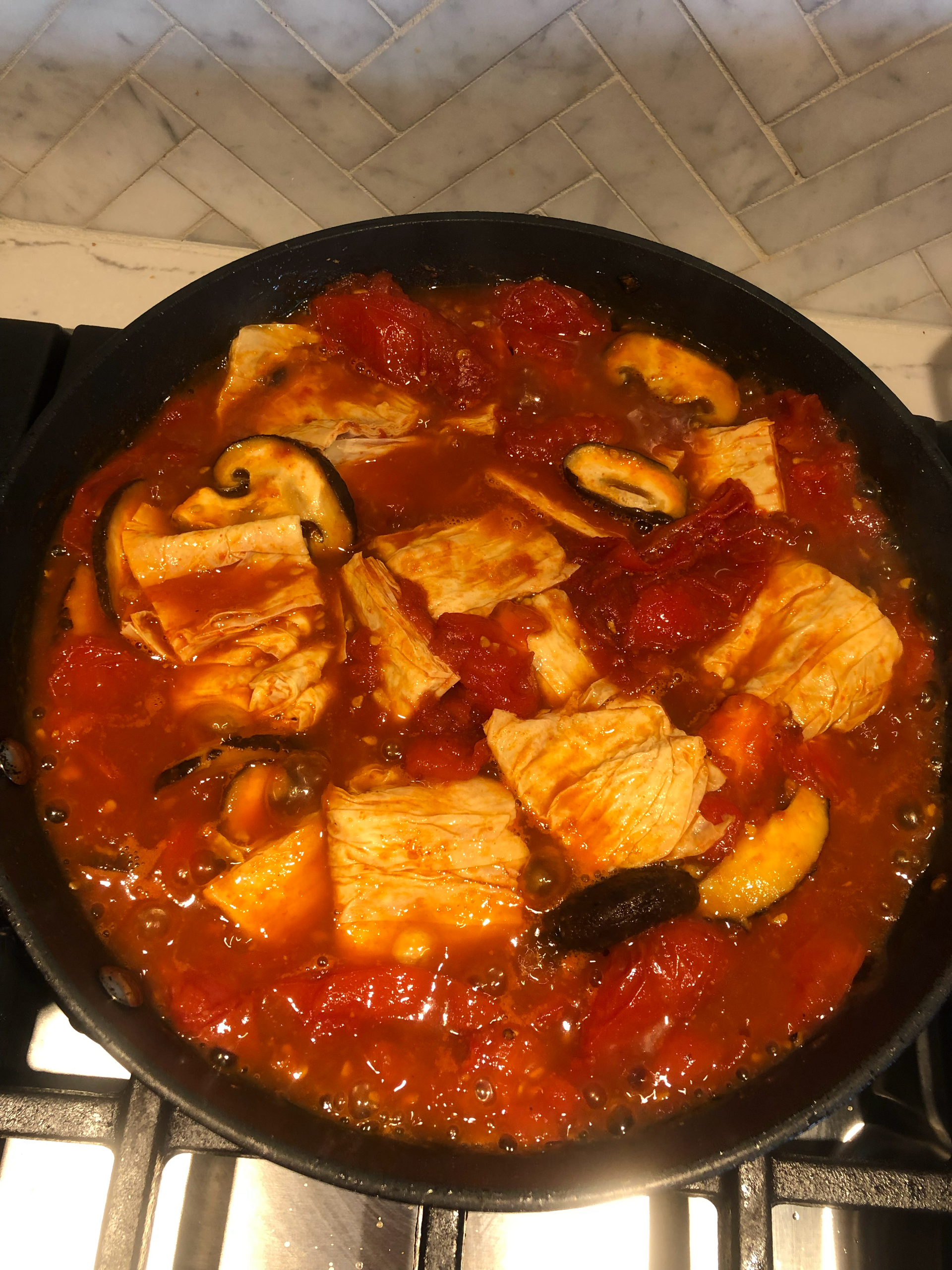 西红柿豆皮汤面的做法 步骤1