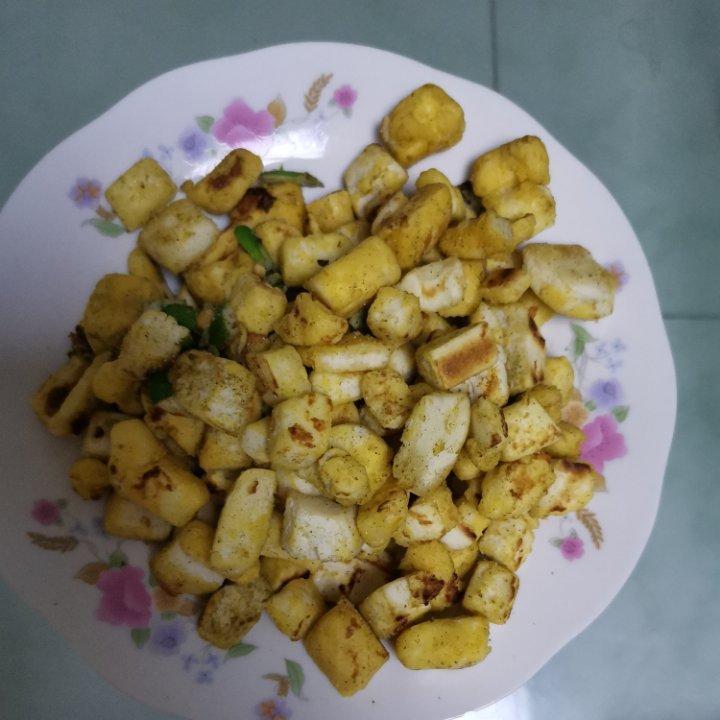 孜然炒烤馒头丁