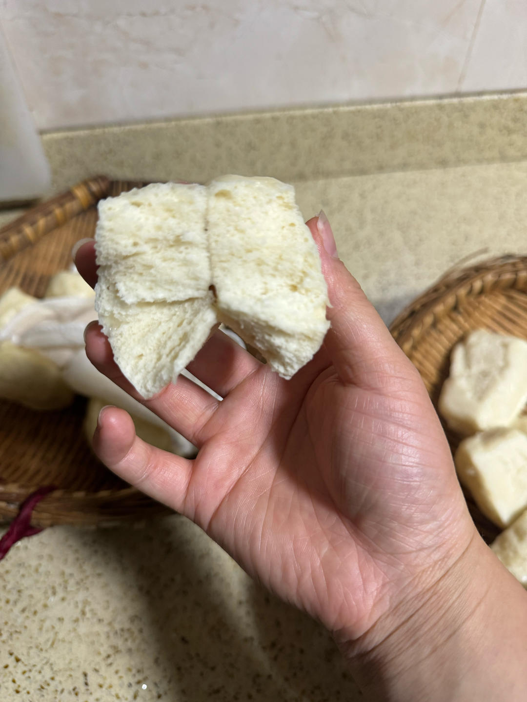 一发奶香小馒头，口感特别好！