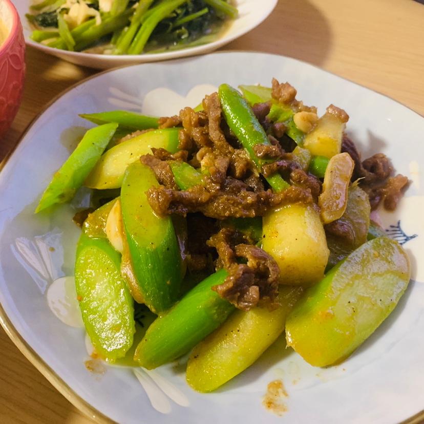 芥兰炒牛肉