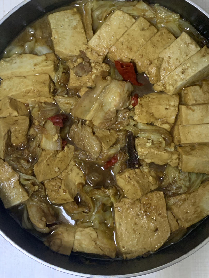 周昌宇i做的冬季最爱的家常菜大白菜炖豆腐