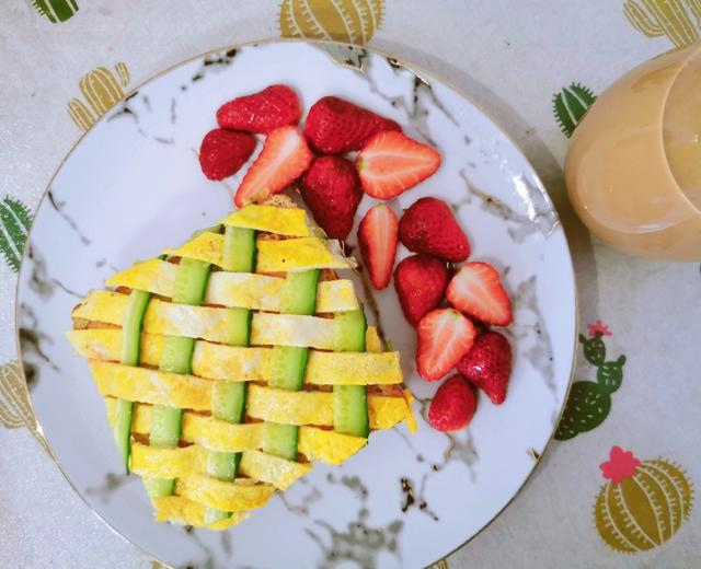 田园花篮三明治的做法