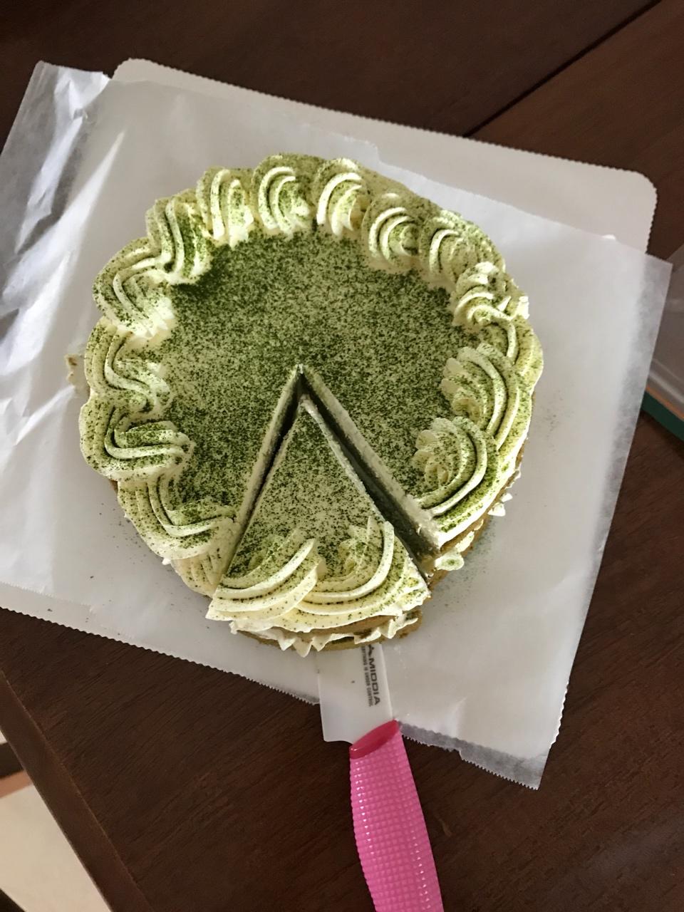 六寸抹茶戚风蛋糕