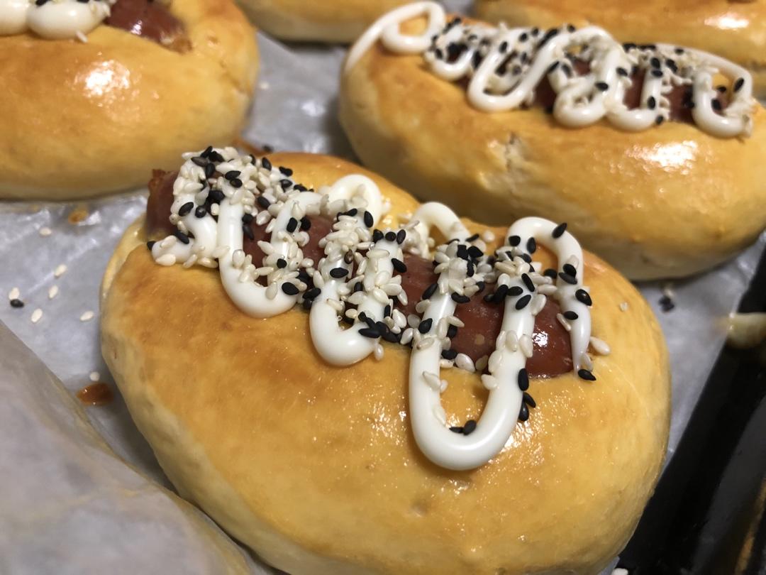 香葱芝士香肠小面包