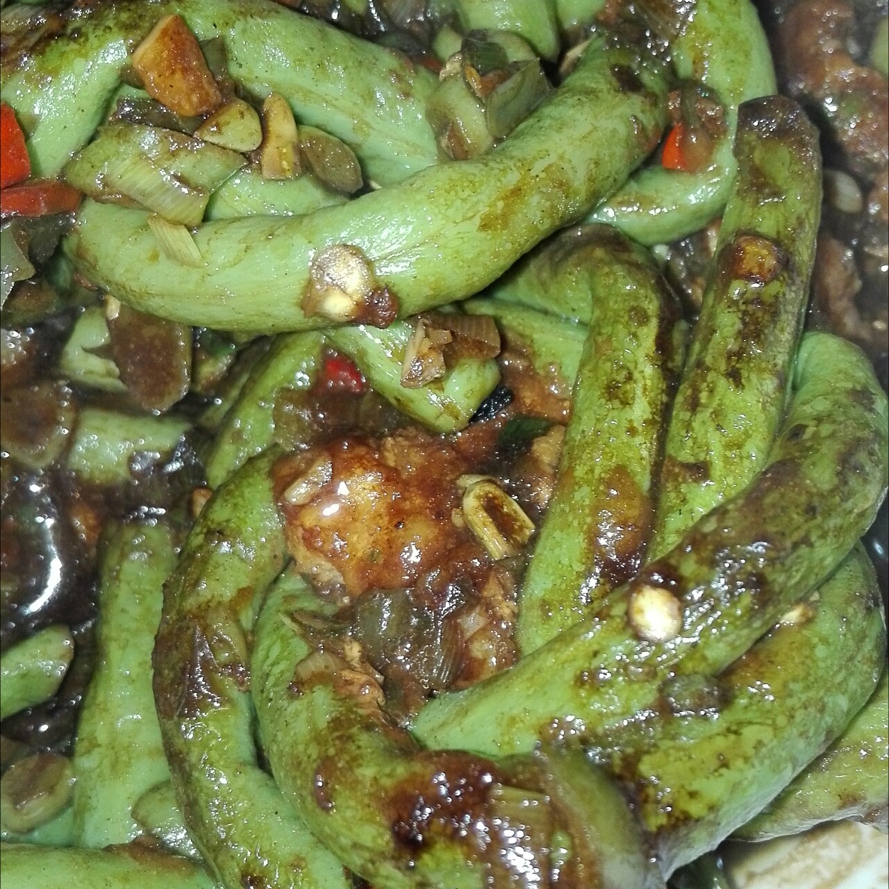 豇豆酿肉
