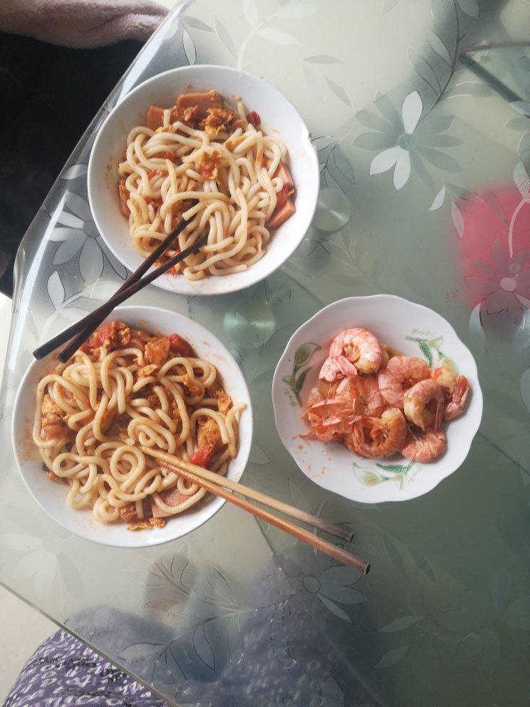 打卤面之鸡蛋卤 巨费面条的