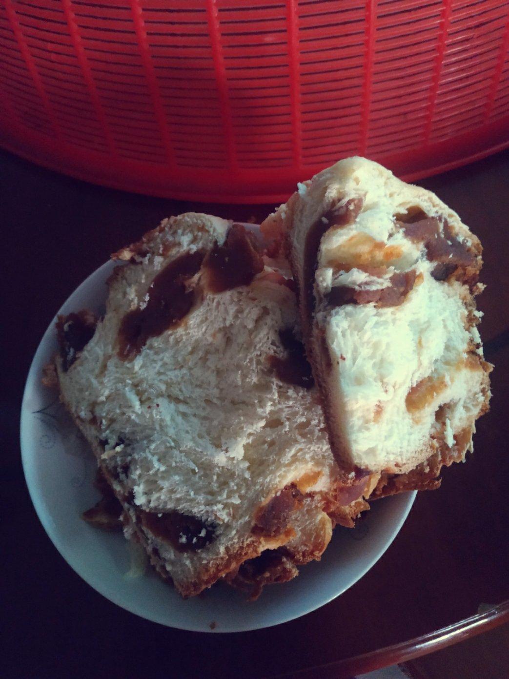 【面包机】牛奶红豆沙吐司