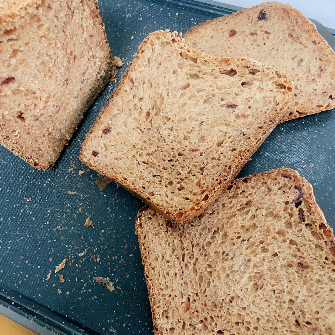 给减肥瘦身党  无糖无油全麦面包（免揉懒人版）