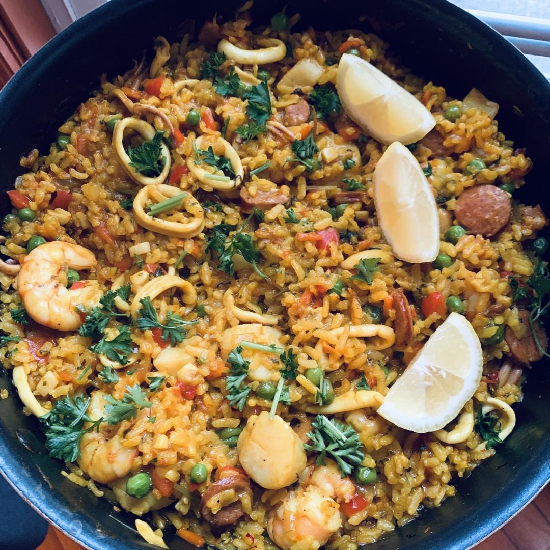 【曼食慢语】Seafood Paella 西班牙海鲜饭