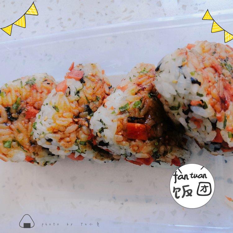 剩米饭这样做好吃好吃到转圈圈，自制日式海苔饭团