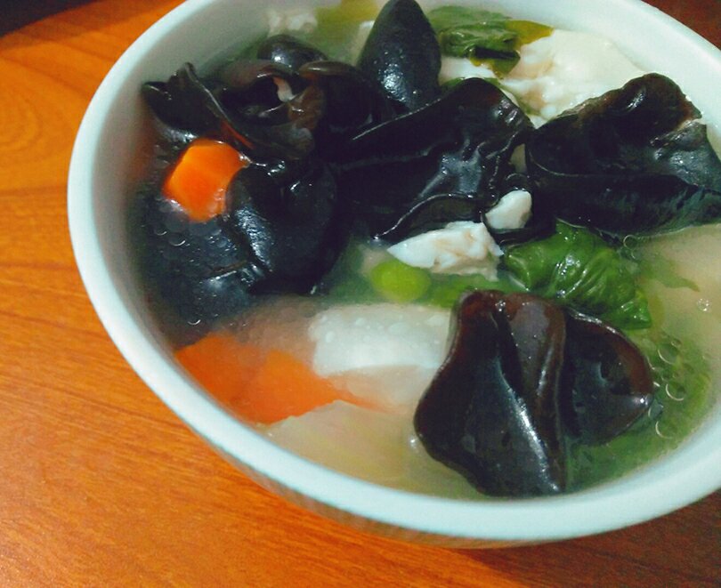 豆腐木耳素汤