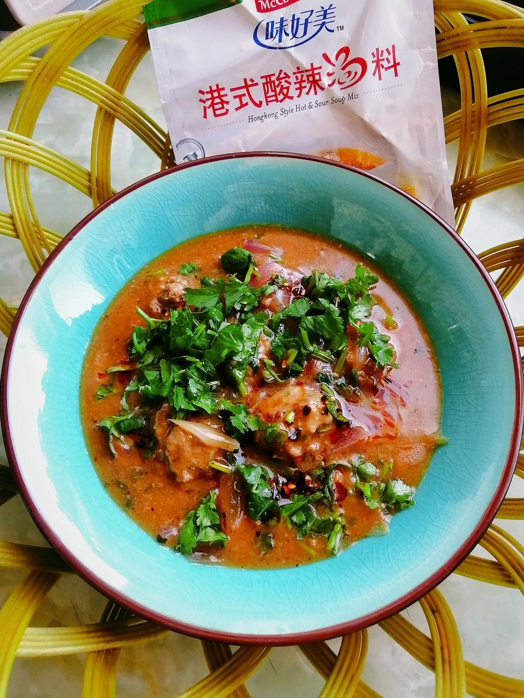 酸辣手工虾滑牛肉丸的做法