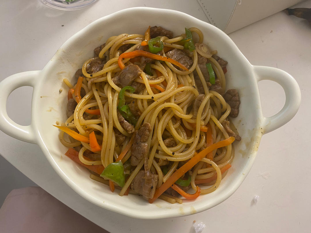 比餐厅好吃的黑椒牛柳意面🍝零失败简单教程