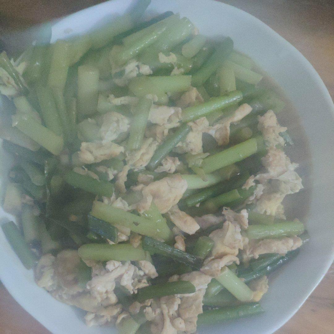 蒜薹炒鸡蛋