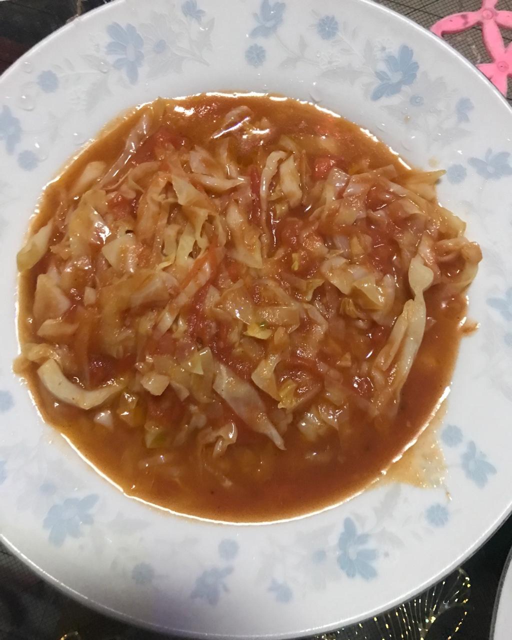 番茄圆白菜（包菜）丝