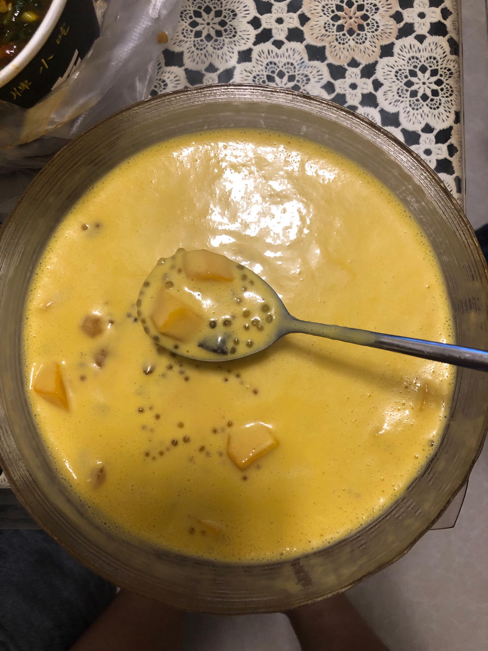 夏日必备清凉甜品👉芒果芋圆西米露❗️