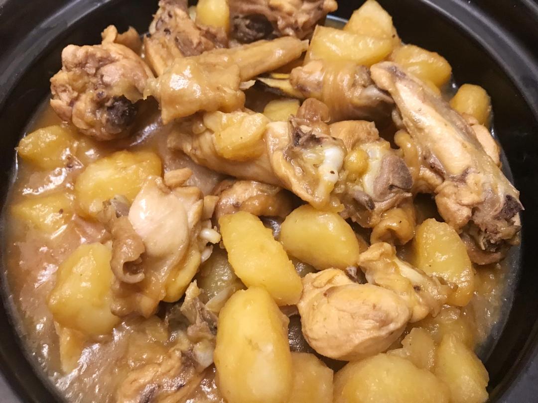 土豆焖鸡腿