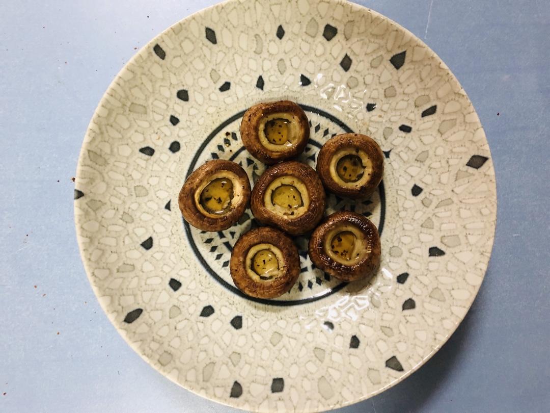 香煎口蘑  鲜的扭起来