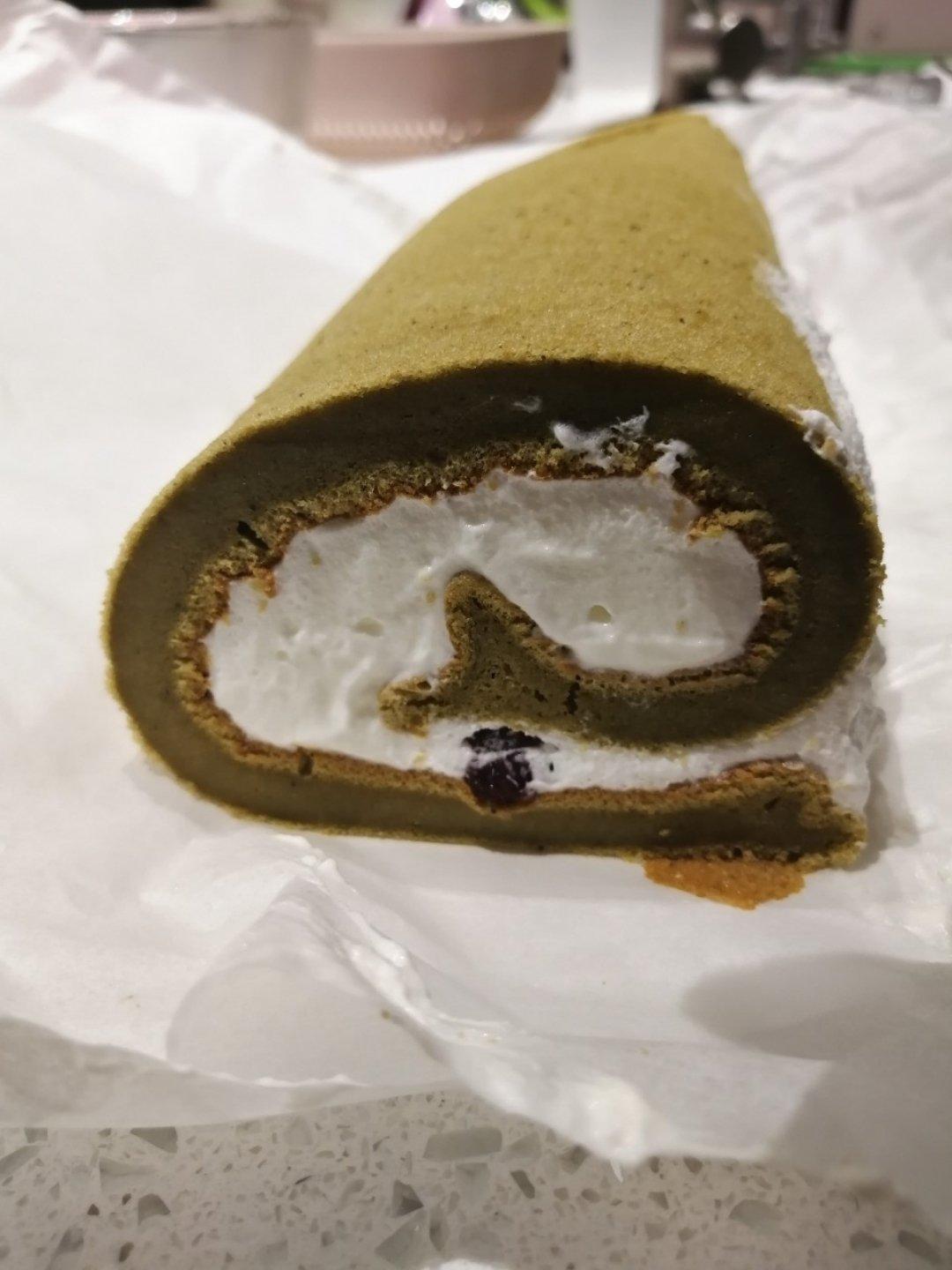 抹茶蜜豆蛋糕卷