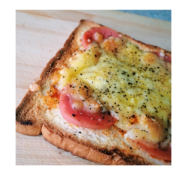 吐司培根小批萨