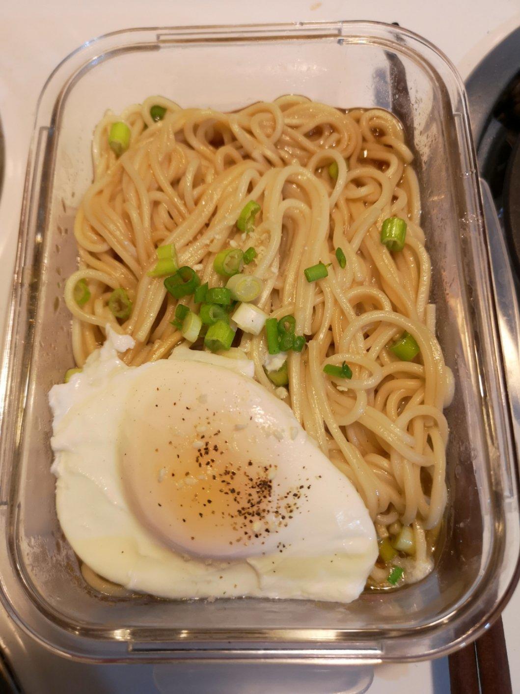 小葱麻油酱油面