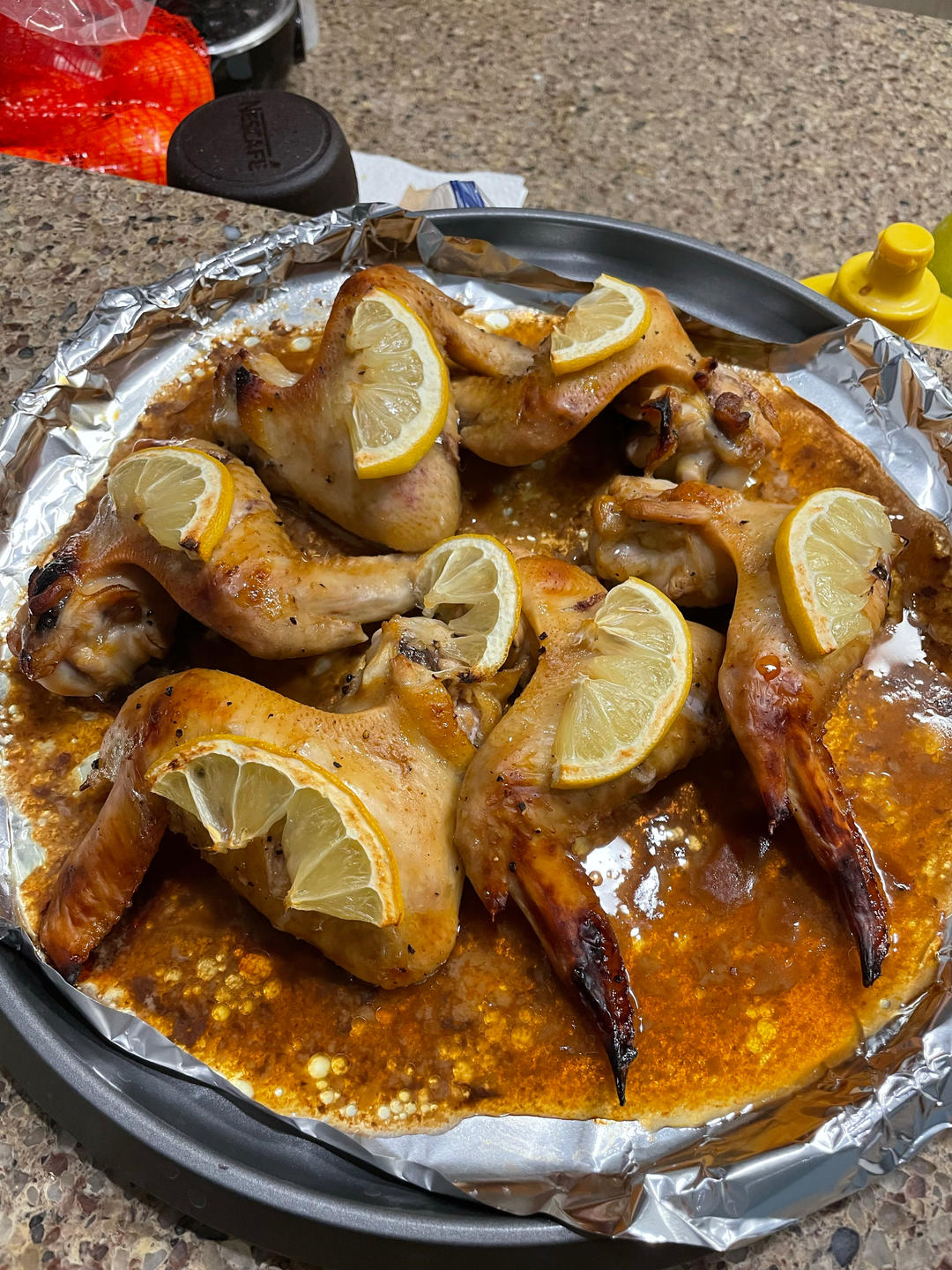 酸酸甜甜清香不腻，蜂蜜柠檬烤鸡翅