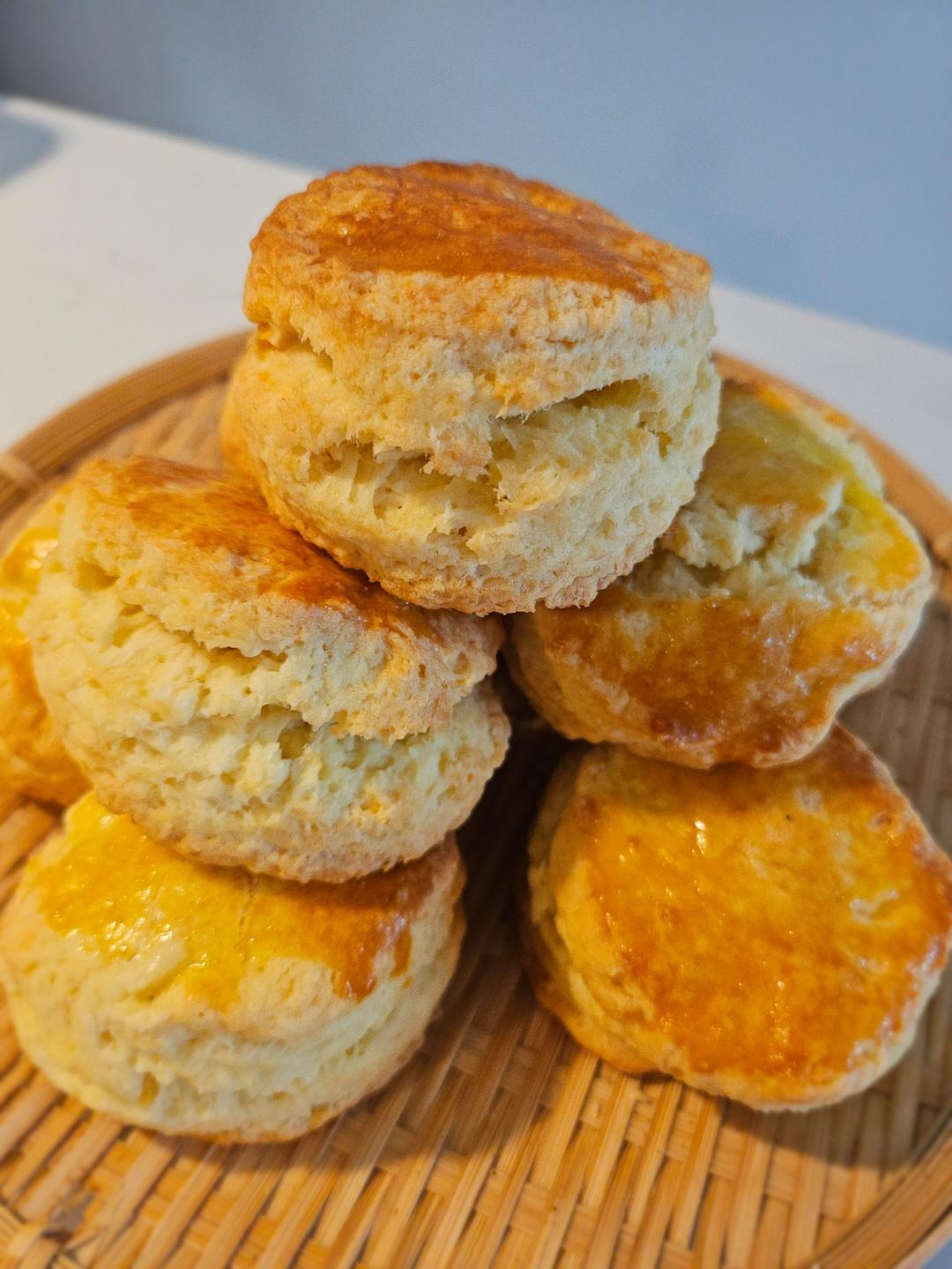 handmade鲜奶油原味司康fresh cream plain scone