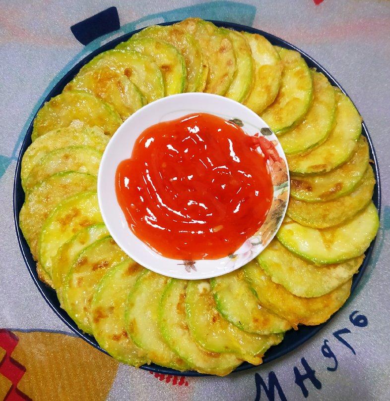香煎西葫芦饼——另类天妇罗感