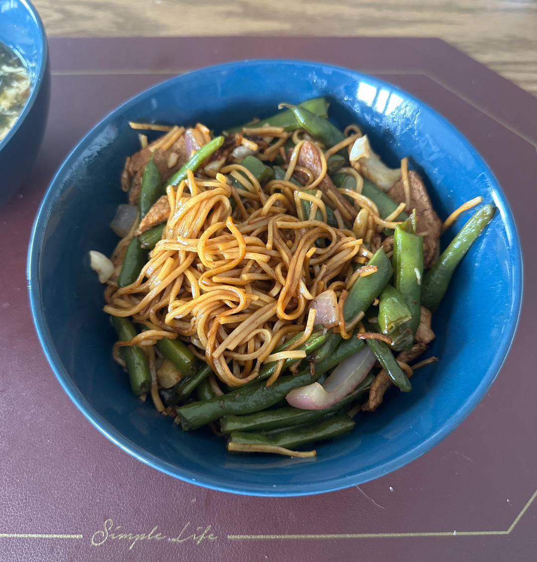 地道老北京扁豆焖面 豆角焖面 太好吃小心吃撑哦