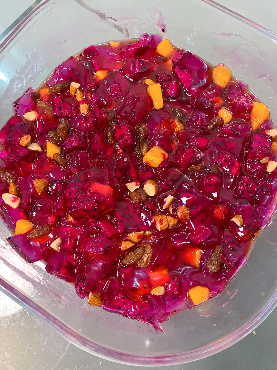 自制晶莹剔透、口感凉滑的——冰粉粉