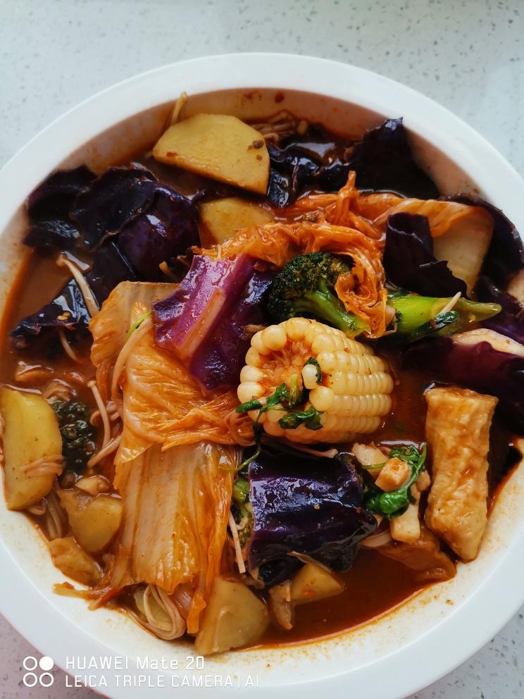 简易版麻辣烫(不含牛油)的做法