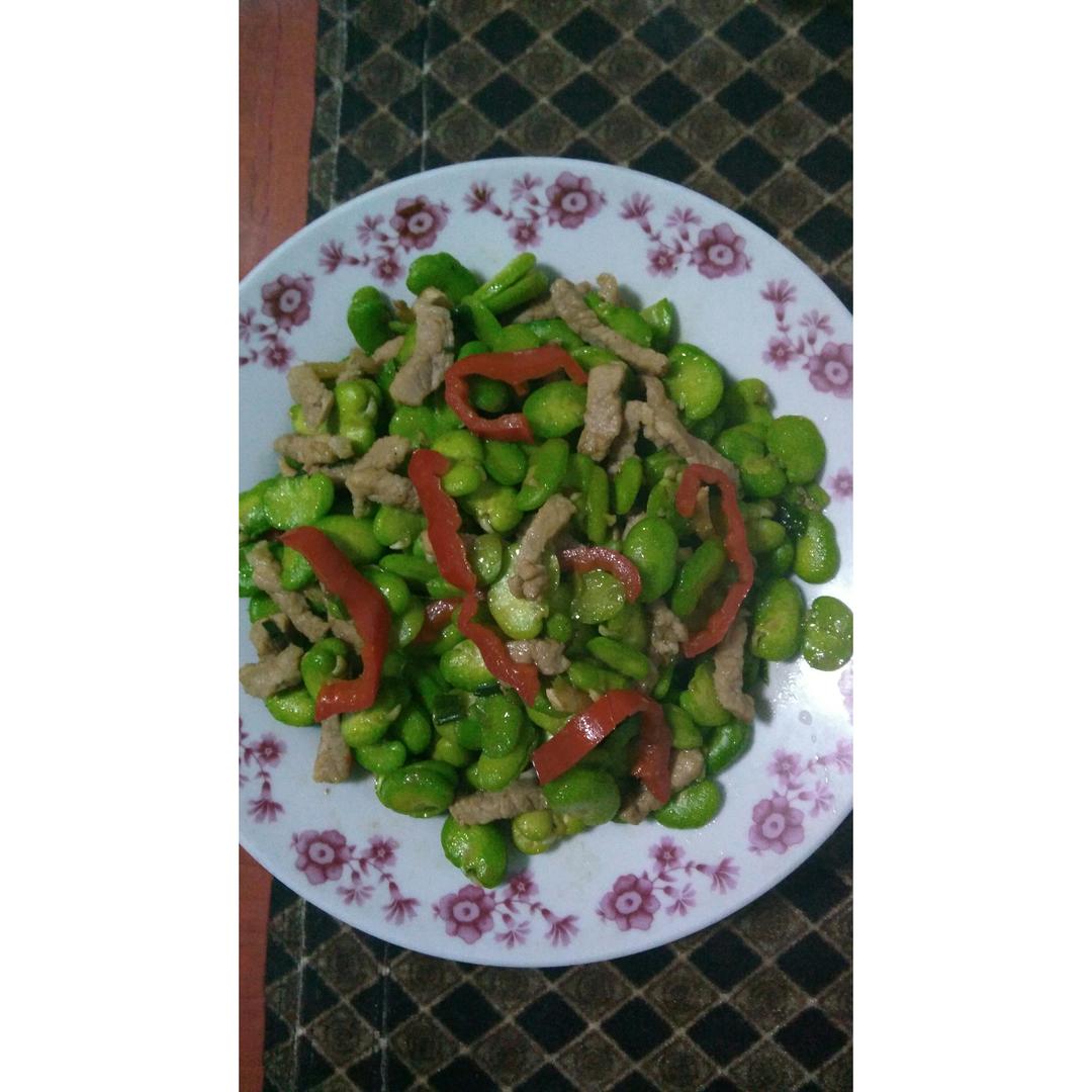蚕豆炒肉