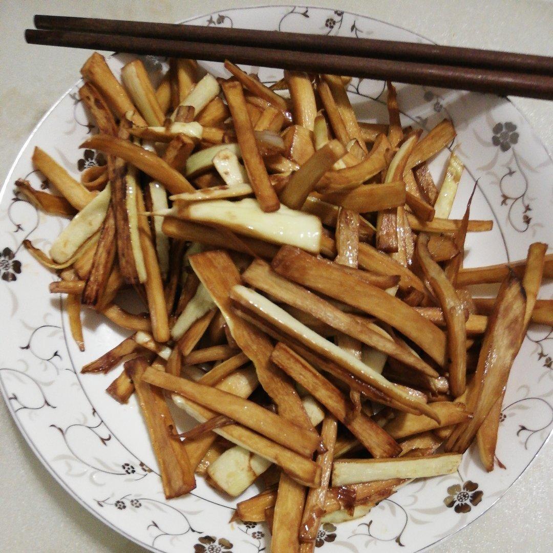 快手干煸茭白