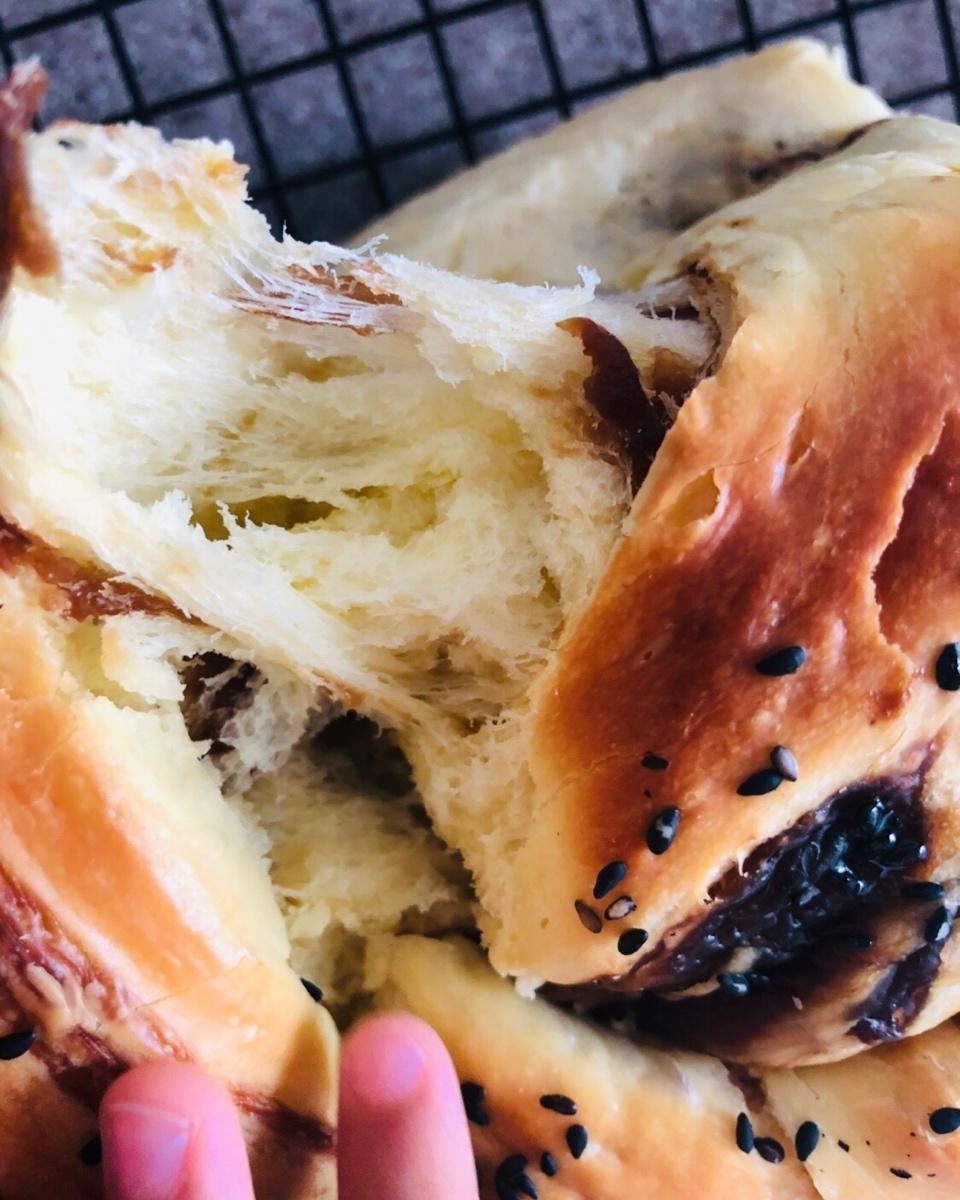 双重拉丝的红糖麻薯吐司