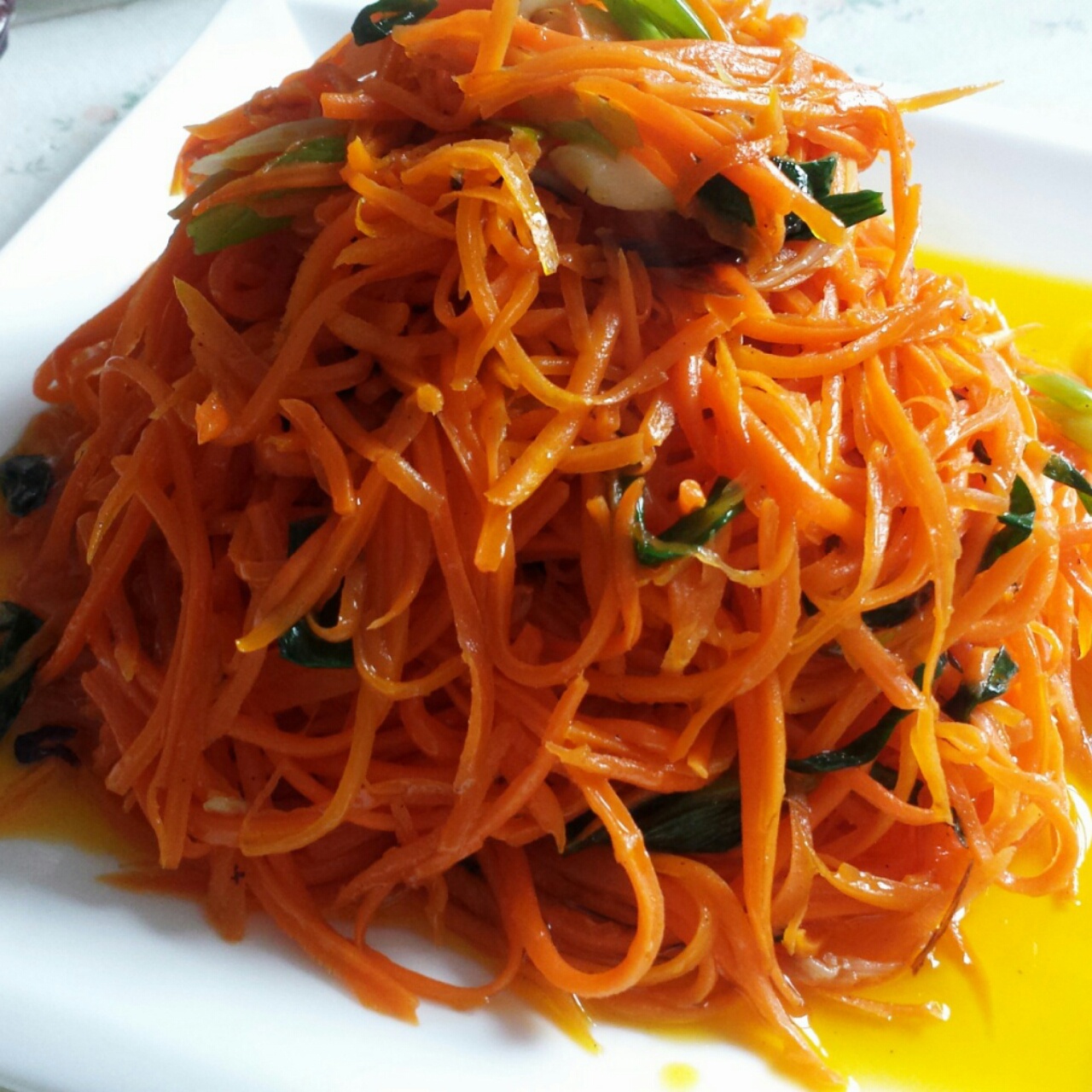 暗香涛影做的素炒红萝卜丝