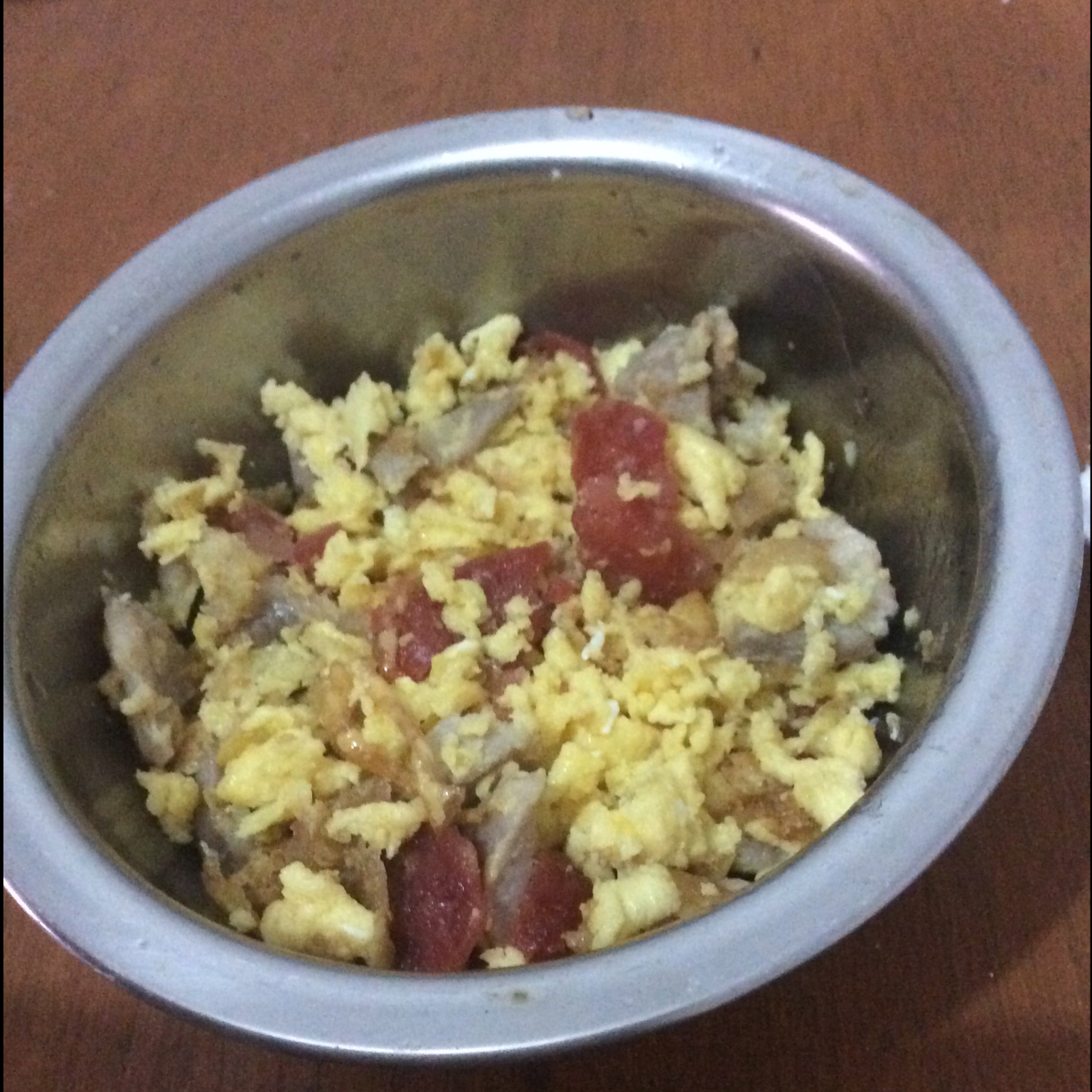咸肉炒鸡蛋——附咸肉的做法