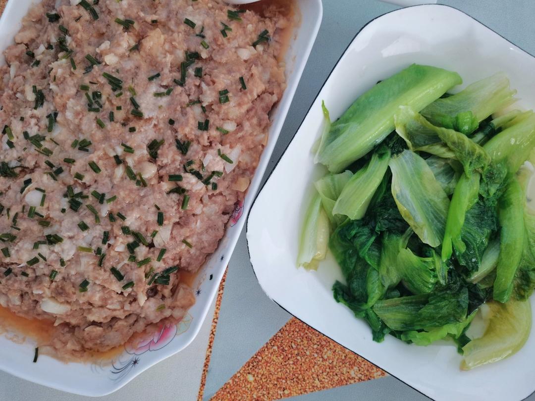 孩子爱吃的蒸肉饼